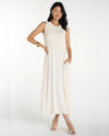 LIVERPOOL LMD034ST13 TIE BACK SWEATER DRESS CREAM