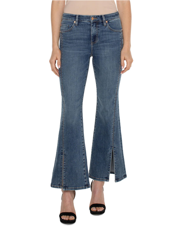 LIVERPOOL LM4629EP HANNAH FLAIR FRONT SLIT JEAN TULANE