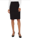 LIVERPOOL LM6378M42 PENCIL SKIRT WITH BACK VENT BLACK