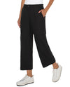 LIVERPOOL LM7981TS29 HI RISE CARGO CROP STRAIGHT PANT BLACK