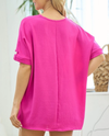 LMT3756 SIMPLY AND PLAIN TOP magenta