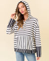 LMT4203 UNDER THE STRIPES SWEATSHIRT OFF WHITE