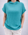 LMT4410 PLAYFUL PIXIE RIBBED TOP TURQUOISE