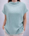 LMT4410 PLAYFUL PIXIE RIBBED TOP aqua