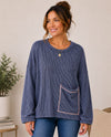 LM CELINE LONG SLEEVE TOP LMT4101 denim