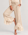 LOVLOV SB10001-01 ROMANTIC LACE WIDE LEG PANTS
