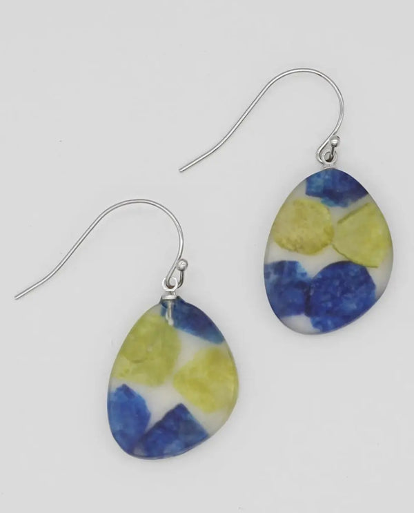 SYLCA LS23E20 PETULA DANGLE EARRING BLUE