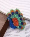 LUX UNIQUE HAIR CLIPS PEACOCK