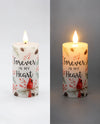 LXS43046 4 IN FOREVER CARDINAL LED VOTIVE CANDLE