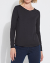 LYSSE 3498 LYSSENTIAL LONG SLEEVE SHIRT BLACK