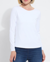 LYSSE 3498 LYSSENTIAL LONG SLEEVE SHIRT WHITE