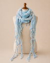 BLUES COLLECTION 5151 HANDMADE SCARF ROBINS EGG