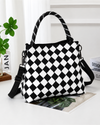HG-461 CHECKERED KNIT BAG