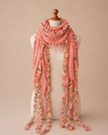 FOODIE COLLECTION 5151 HANDMADE SCARF PEACHES