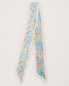 SKINNY PRINT SCARF WLLS199 BLUE