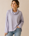 CREATION AM838 COWL NECK SOFT TOP PURPLE