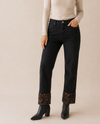 AZI Z13552 PALOMA CUFF JEANS BLACK MULTI