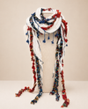 AMERICANA COLORS 5151 HANDMADE SCARF AMERICANA WHITE