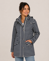 OOPERA J5210W STRIPE NAUTICAL REVERSIBLE RAINCOAT