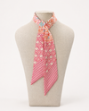 SKINNY PRINT SCARF WLLS 185 PINK