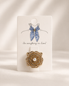FASHION SCARF RING 220 G STONE FLOWE