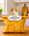 E & S ORANGE & WHITE CAT CHIP CLIP 249-10