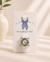FASHION SCARF RING 222 SLVR 1 PEARL