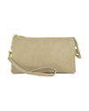 Zip Top Cross Body Handbag 7013 LT BEIGE