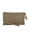 Zip Top Cross Body Handbag 7013 KHAKI