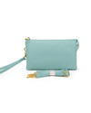 Zip Top Cross Body Handbag 7013 LAKE BLUE