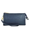 Zip Top Cross Body Handbag 7013 NAVY