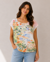 KEREN HART WW22013 CITY PRINT W/ STONES APRICOT
