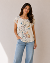 KEREN HART WW22014 FLORAL OUTLINE W/ STONES IVORY