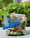 FAIR TRADE FELT FLOWER POT 500204 BLUEBIRD 502048000
