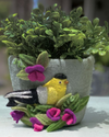 FAIR TRADE FELT FLOWER POT 500204 GOLDFINCH 502049000