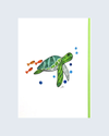 ICONIC QUILLING 251 SEA TURTLE 5X7 CARD
