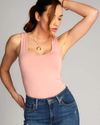 C'EST MOI CEBT1113 BAMBOO TANK SHORT BLUSH