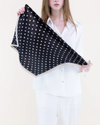 FS41071 POLKA DOT CRINKLE SCARF BLACK