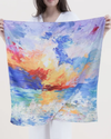 FS41031 SEASCAPE DOUBLE-SIDED SCARF