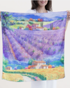 FS41031 SEASCAPE DOUBLE-SIDED SCARF