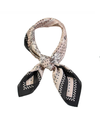SS-3304 HORSE SQUARE SCARF TAN