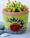 FAIR TRADE FELT FLOWER POT: FOREST HOUSE 502041000