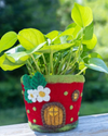 FAIR TRADE FELT FLOWER POT: STRAWBERRY COTTAGE 502042000
