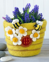 FAIR TRADE FELT FLOWER POT: HONEY HOUSE 502045000
