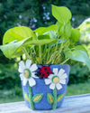 FAIR TRADE FELT FLOWER POT: DAISY 50203800
