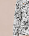 DASH DA1558 PARISAN CANAL PRINT CROP PANT