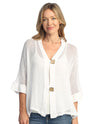 JESS & JANE M116 COTTON MESH CARDIGAN WHITE