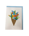 ICONIC QUILLING 343 FLOWER BOUQUET 5X7 CARD