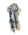 PA059-007 ROSES W/SOLID BORDER PASHMINA OS