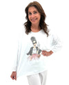 MADE IN ITALY 1835-1 DOLMAN SLEEVE SHIRT WHITE
